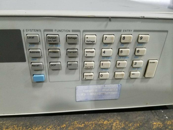 Used Agilent 6651A System DC Power Supply 0-8 Volts 50 AMPS Rectifier 400 Watts