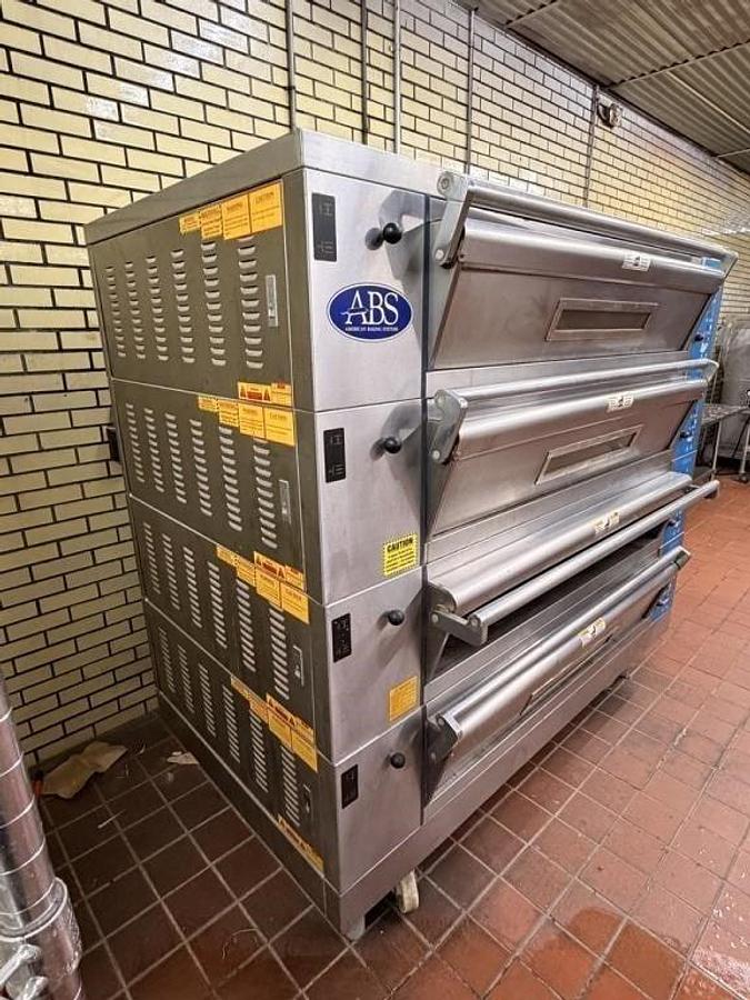 Used AMERICAN BAKING SYSTEMS 4 DECK BREAD OVEN - LIKE NEW 