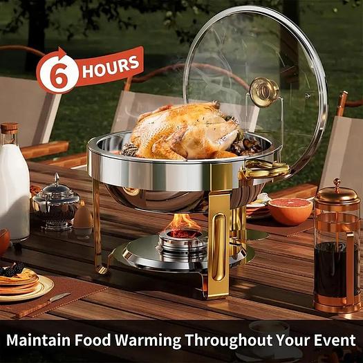 Round chafing dish
