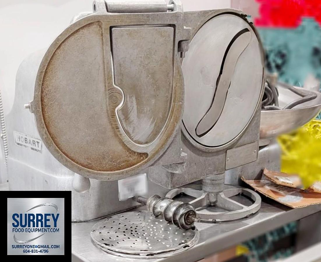 Used Hobart Buffalo Chopper with shredding, slicing and grating attachments 