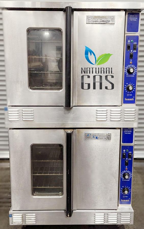 Used Garland - US RANGE DOUBLE DECK GAS CONVECTION OVEN - FULL SIZE