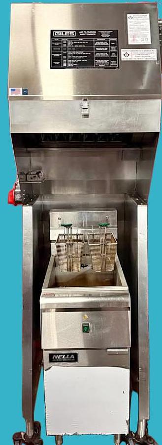 Used 30” Giles ventless hood & fryer 