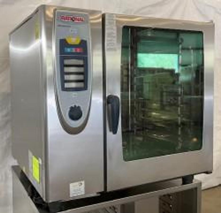 Used Rational Combi Oven Gas SCC102 on Stand