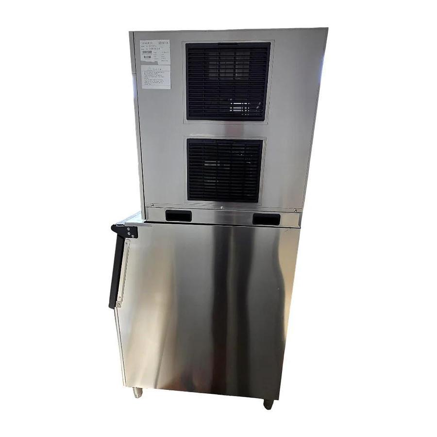 Used Vevor XH500TA Ice Maker with ZNXHZBJCBGDB160B1V0 Ice Storage Bin -WARRANTY