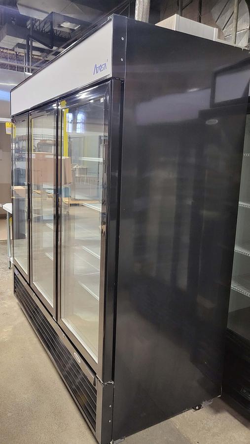 Used Atosa MCF8728GR 3 Glass Door Merchandiser Freezer