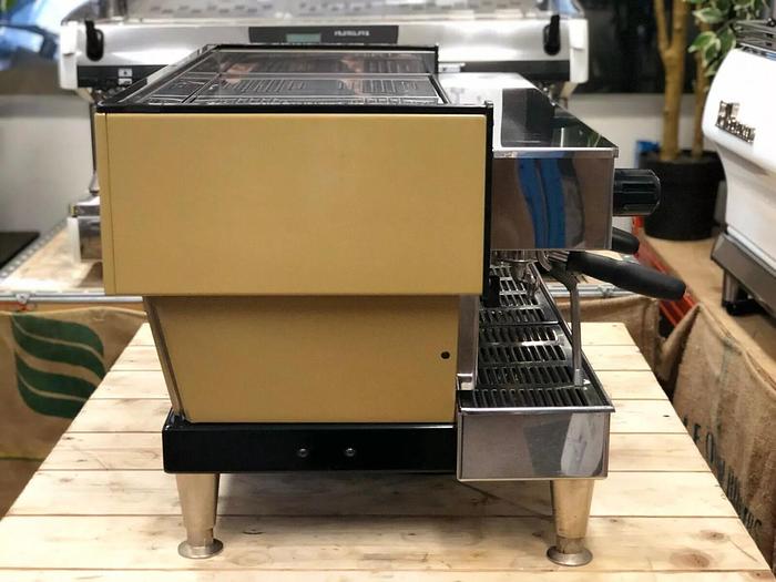 Refurbished LA MARZOCCO LINEA CLASSIC AV 3 GROUP GOLDEN BROWN ESPRESSO COFFEE MACHINE CAFE