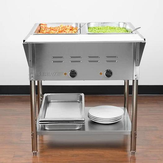 HOT FOOD TABLES - 2 - 3 - 4 - 5 PANS - SEE VIDEOS