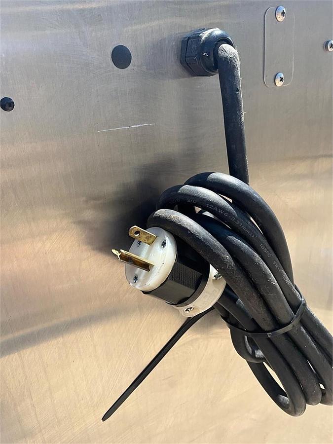 Used Alto Shaam heated food warmer cabinet on casters