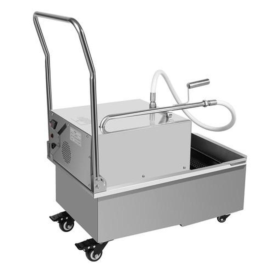 Used Stainless Steel Oil Filter Machine 55L for Commercial Deep Fryer Oil Filtration