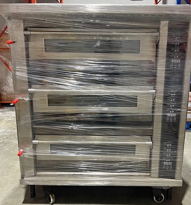 Used SINMAG 3 Deck 6 Tray Commercial Electric Deck Oven – Near new conditiona 2023