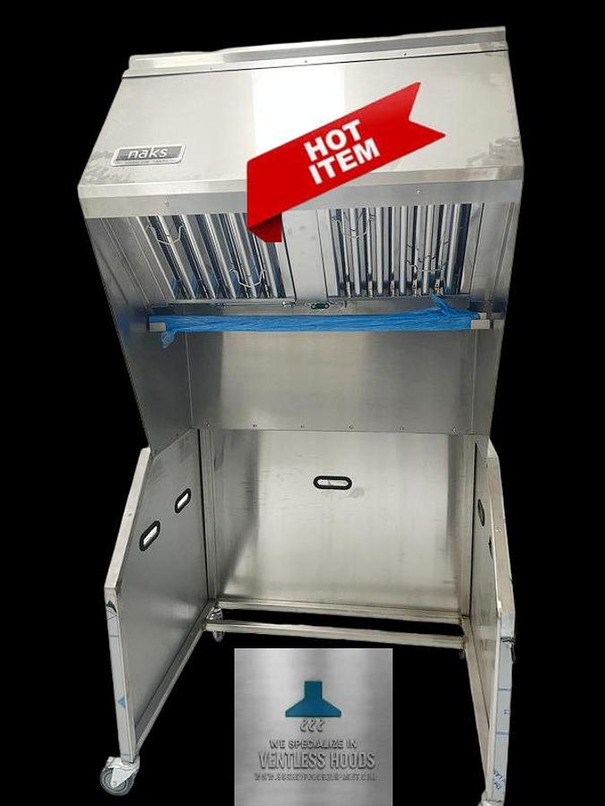 Used NAKS Stand Alone Ventless Hood w/ Fire Sup. System - Near new