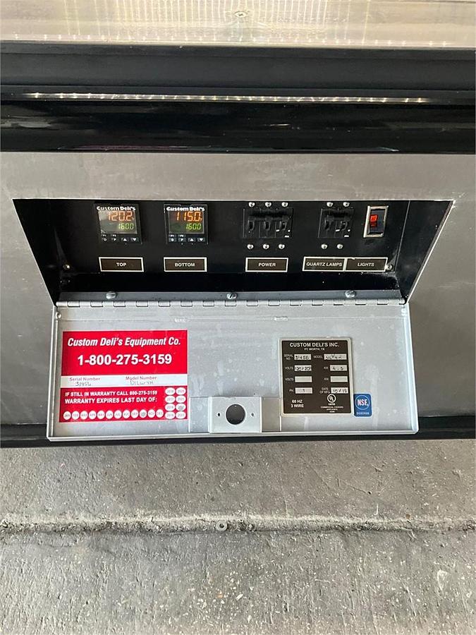 Used Custom deli 2 tier food warmer heated cabinet