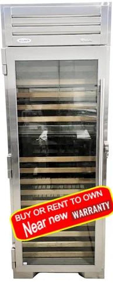 Used True TC-30DZW-L-SG-C 150-Bottle Dual Zone Refrigerated Wine Merchandiser