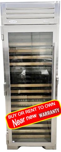 Used True TC-30DZW-L-SG-C 150-Bottle Dual Zone Refrigerated Wine Merchandiser