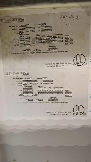 Used 24" meat case with display - glass curved display