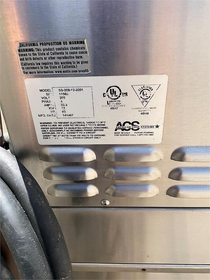 Used ACS double electric steamer
