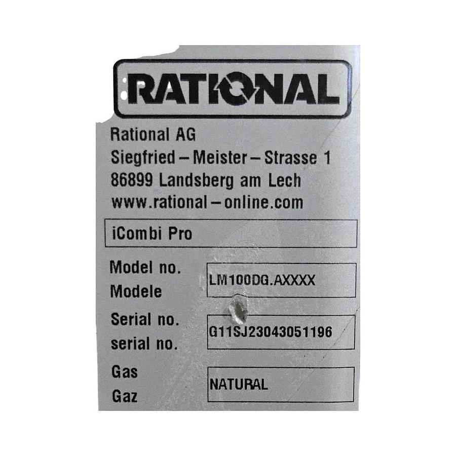 Used Rational iCombi Pro LM100DG-AXXXX Combi Oven - Natural Gas -warranty