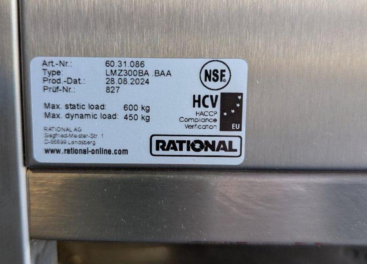 Used Rational LM100DG iCombi Pro 10 Half Size Gas Combi Oven w/Stand & Accessories - BRAND NEW CLEARANCE