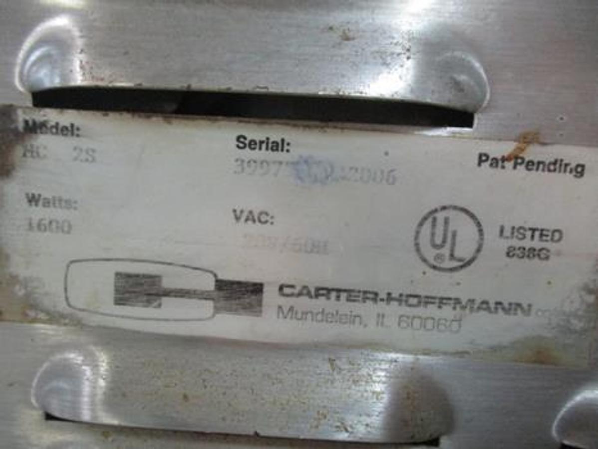 Used Carter Hoffman warming unit