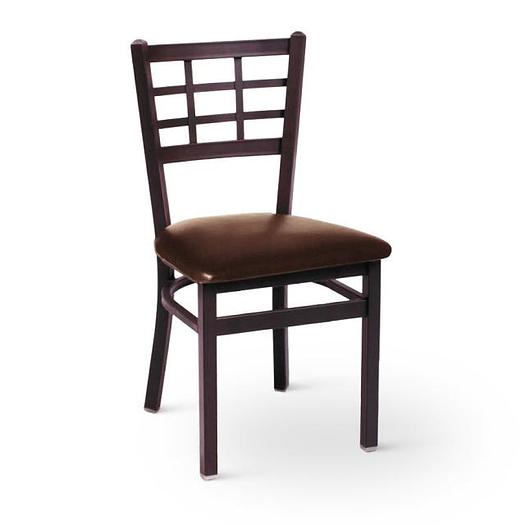BFM Seating Marietta 2163CDBV-SB Metal Chair with Vinyl Seat - 6 colors