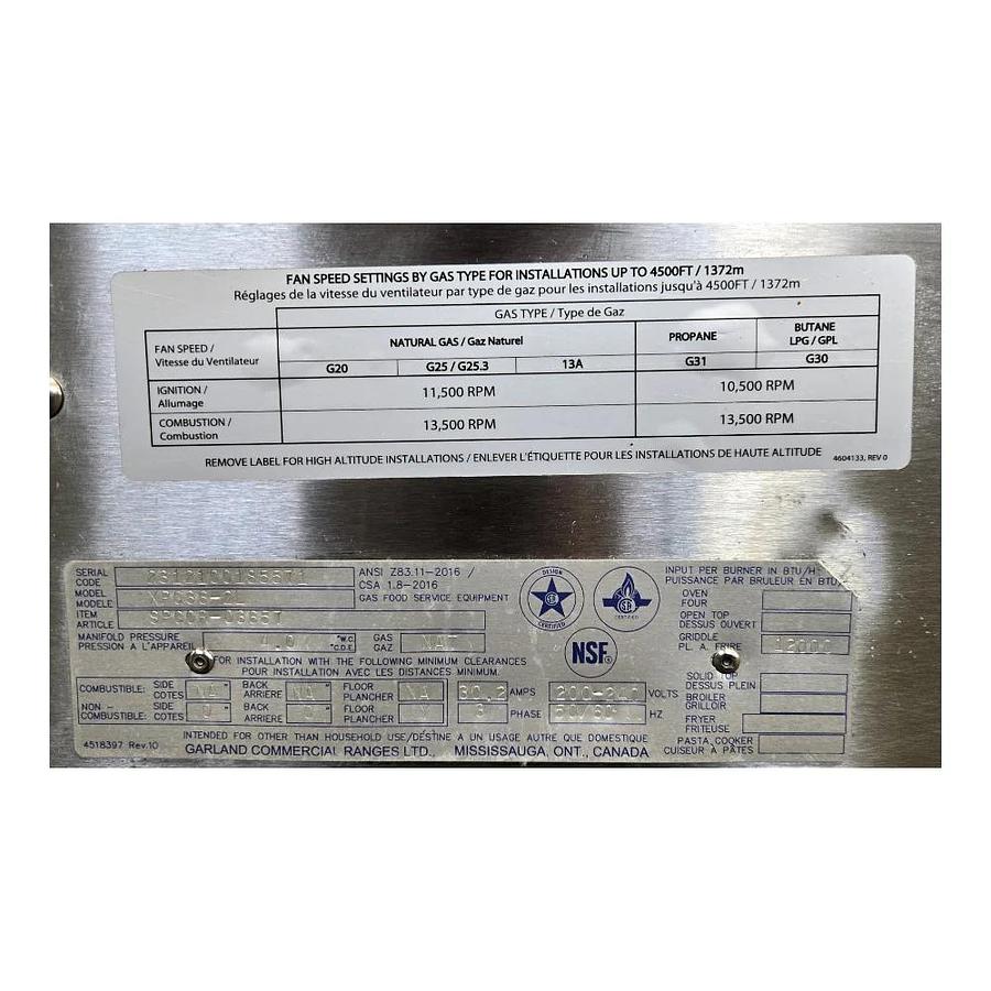 Used Garland  XPG36-2L Clamshell Griddle with Thermostatic Contols - Natural Gas-WARRANTY