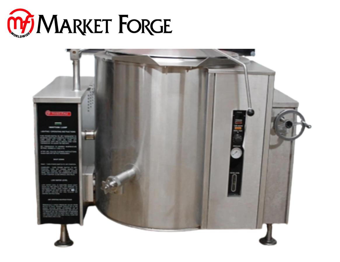 Used Market Forge FT-60GL Natural Gas 60 Gallon Steam Jacketed Tilt Soup Ket