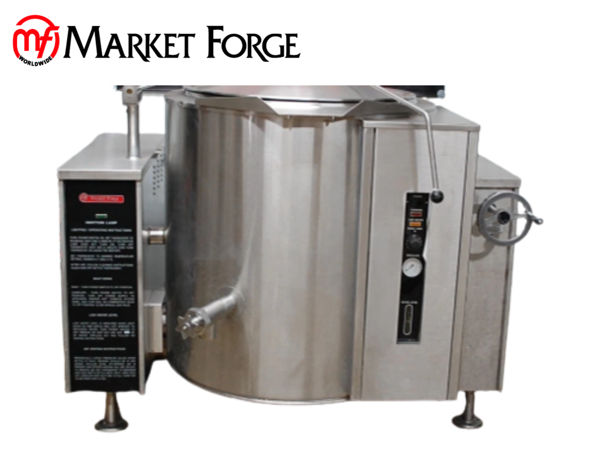Used Market Forge FT-60GL Natural Gas 60 Gallon Steam Jacketed Tilt Soup Ket