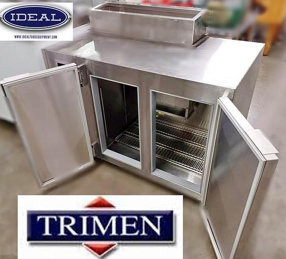 Used Trimen - 48" refrigerated prep table