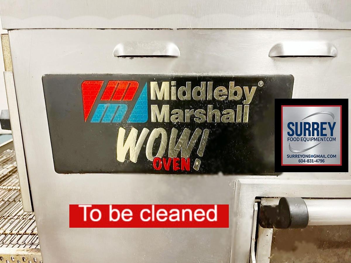 Used Conveyor Pizza Oven Middleby Marshall Gas PS640 G 2-Stack, Impingement WOW Ovens