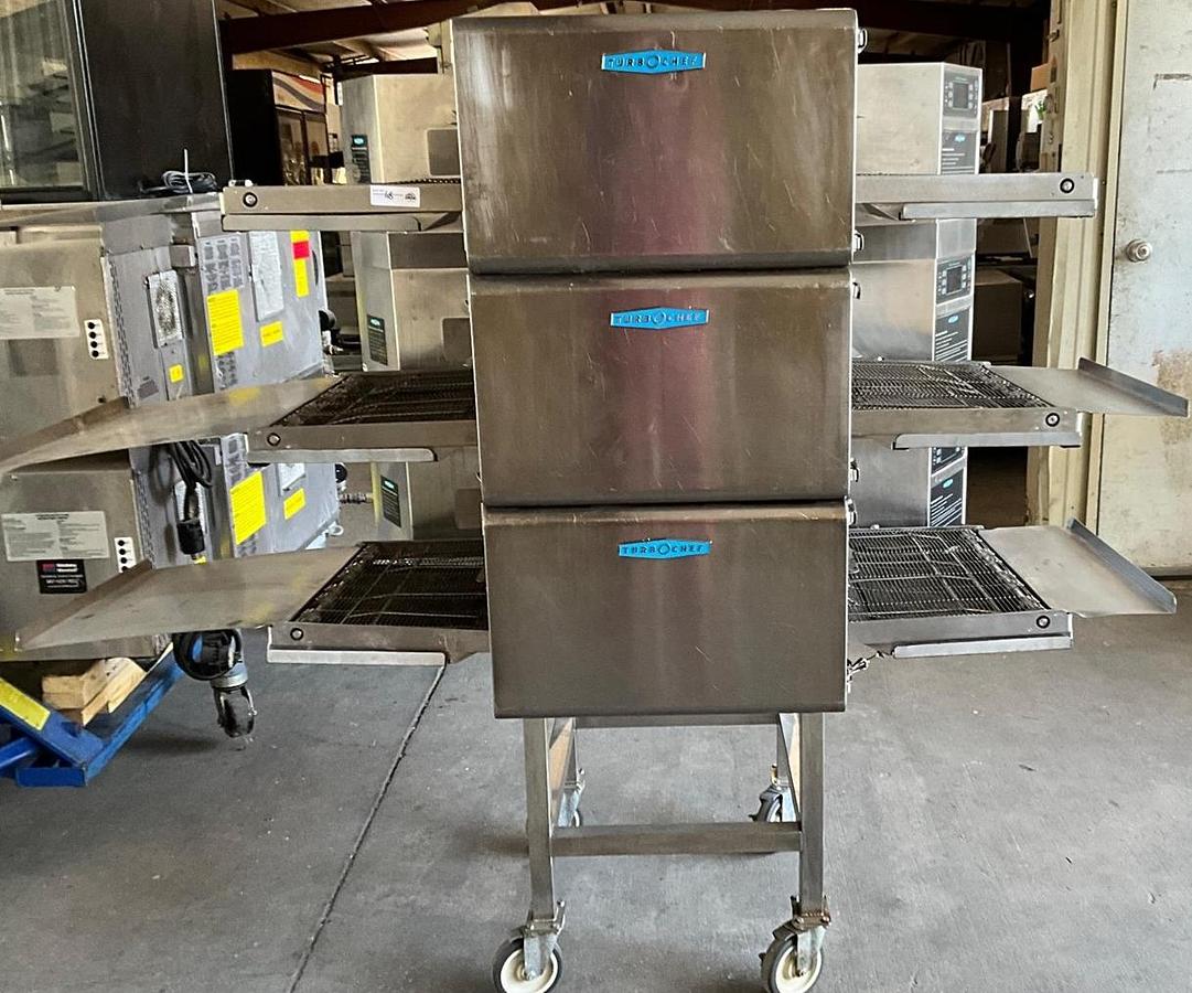 Used Turbochef triple stack oven with stand -HHC2020