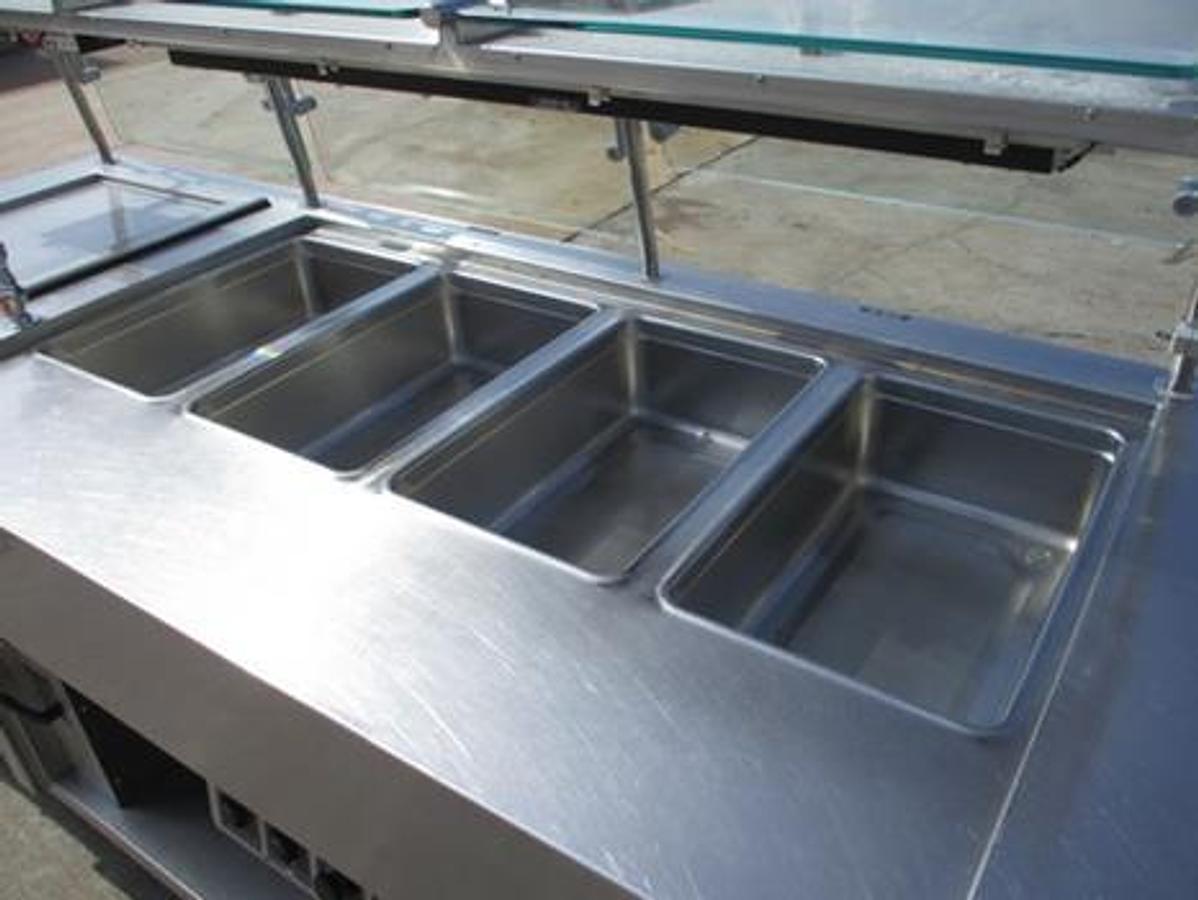 Used Hot and cold buffet station 159" long