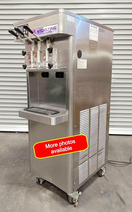 Used E231-30912 Soft Serve Gravity-Fed Twin-Twist Floor Machine - Video available