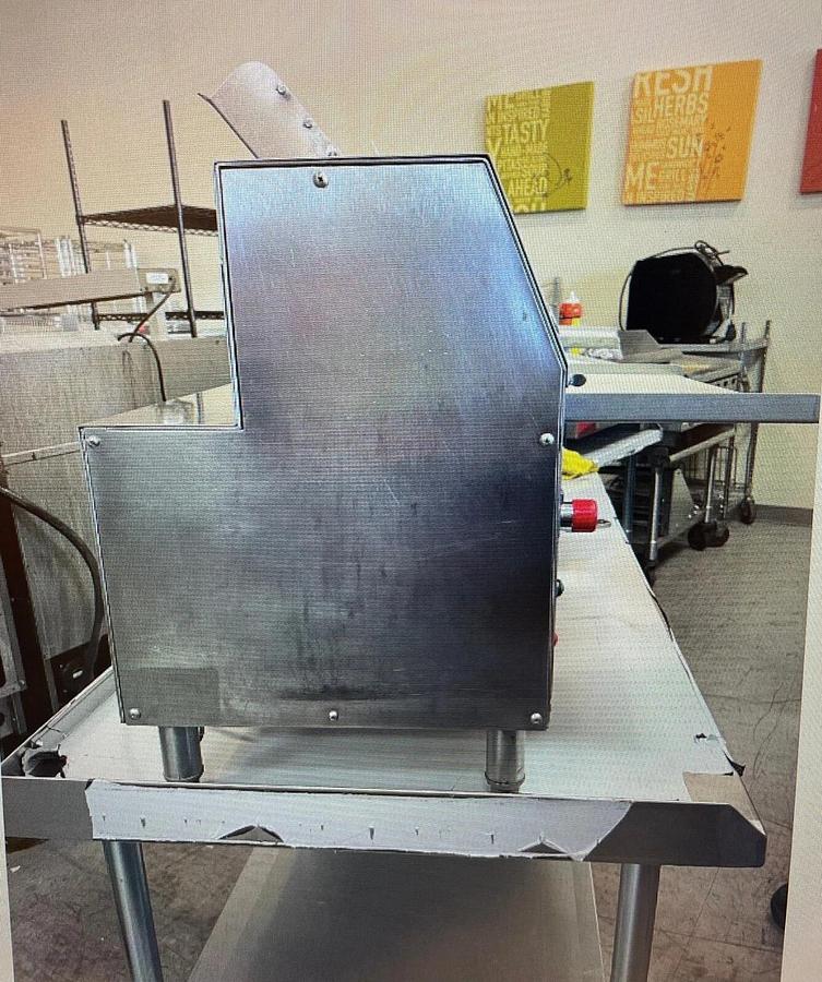 Used Somerset CDR-2000M 20 inch Metallic Countertop Two Stage Dough Sheeter