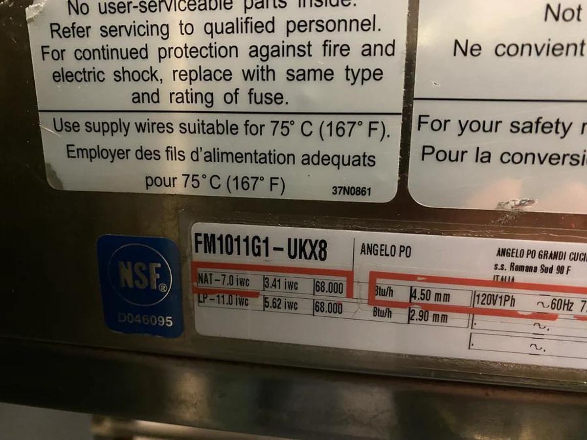 Used GBS Combistar by Angelo Po Combi Oven - GAS