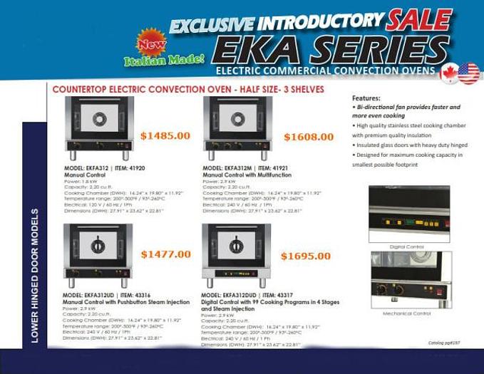 Counter to Convection Ovens - 16 models to choose from