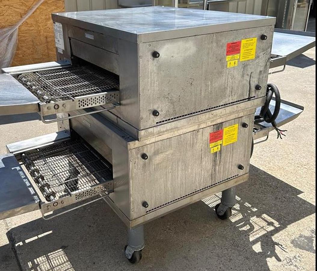 Used CTX Commercial conveyor oven on casters