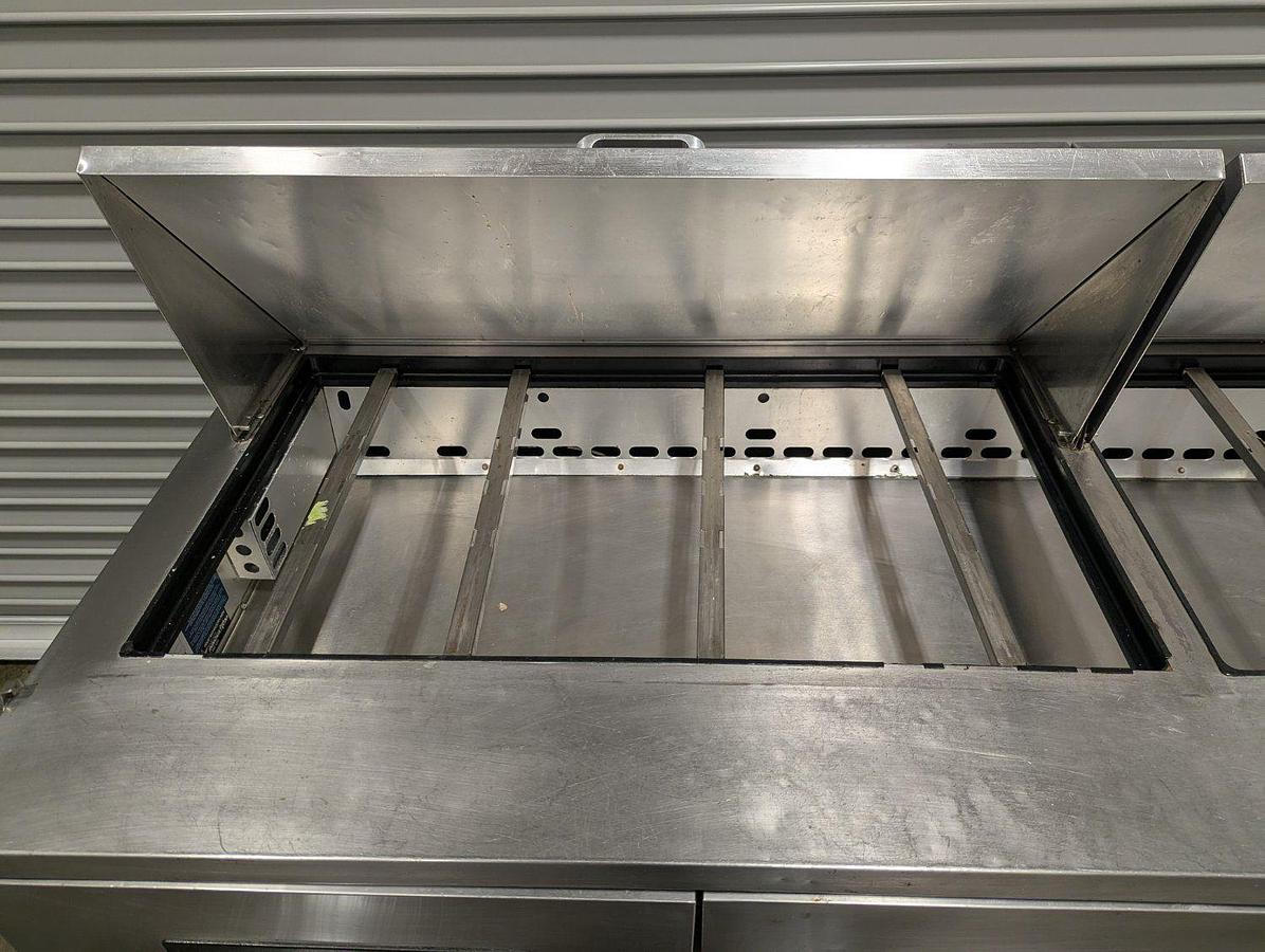 Used True TFP-72-30M-D-6 72" Six Drawer Refrigerated Salad/Sandwich Prep Table