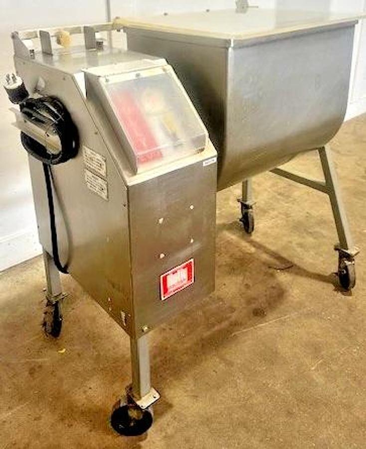 Used HOLLY 200"H.D COMMERCIAL 220/440 V, 3PH MEAT MIXER/GRINDER W/ TOP COVER