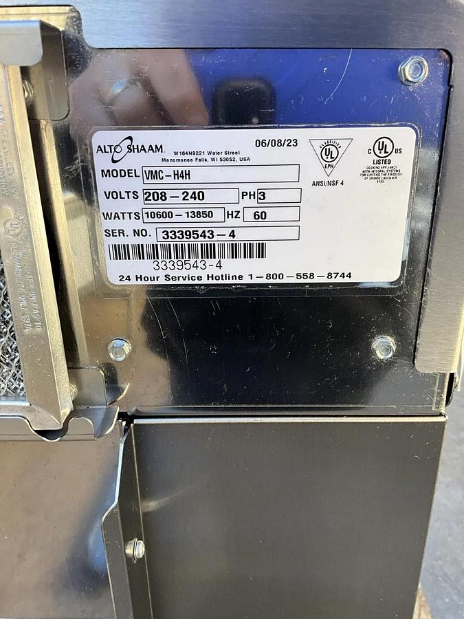 Used Alto-Shaam VMC-H4H Vector Deluxe Multi-Cook Oven electric (4) separate chamber