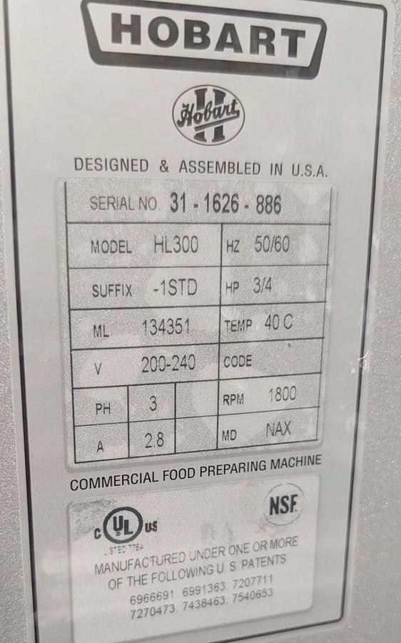 Used Hobart EPX-3 Counter Top Steamer
