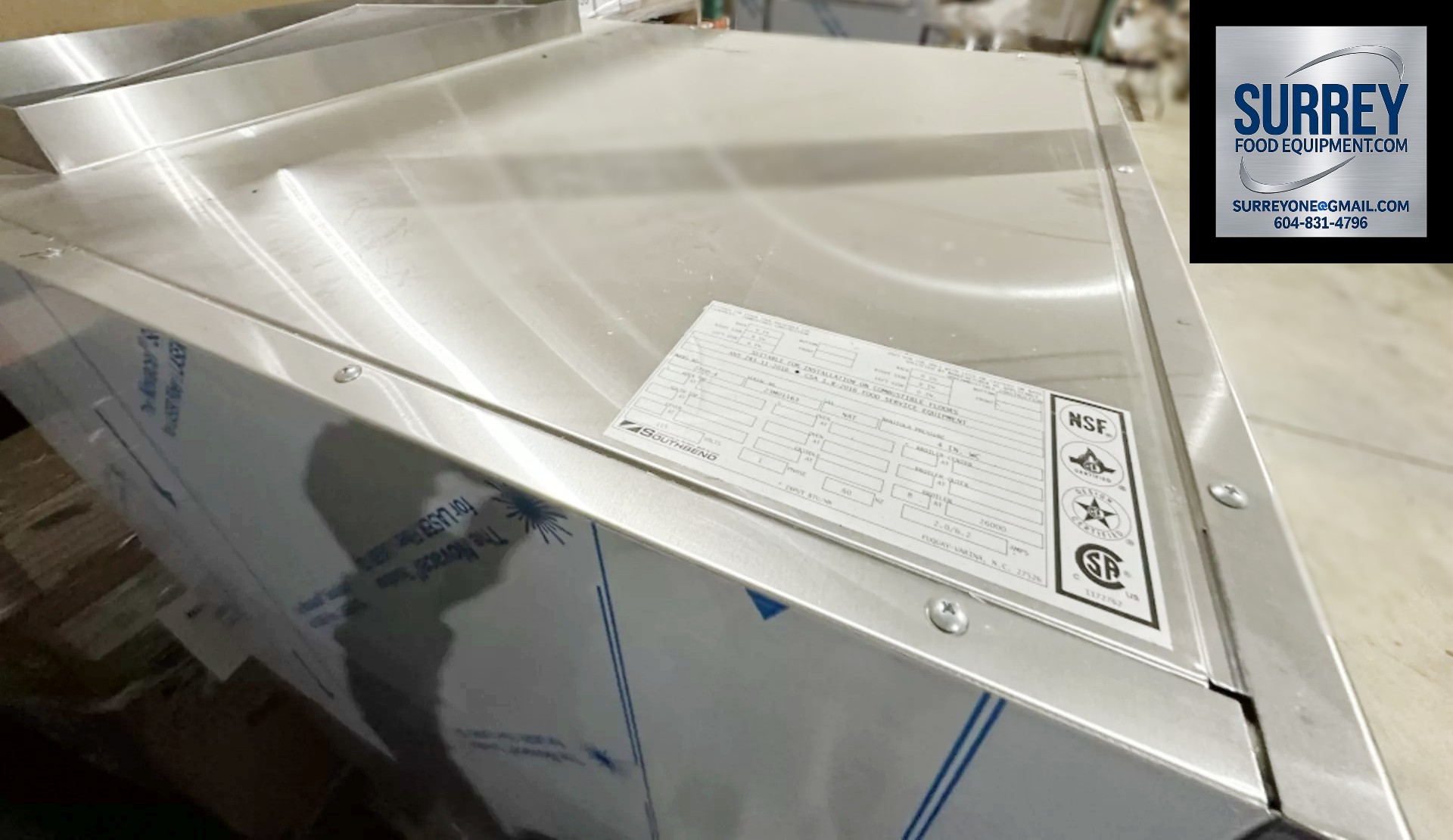 Used SOUTHBEND 34" UPRIGHT INFRARED BROILER (NEW) - PRICE HAS BEEN SLASHED