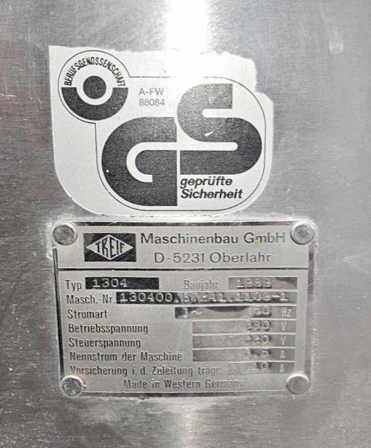 Used Treif 1304 Meat Dicer Machine - made in German