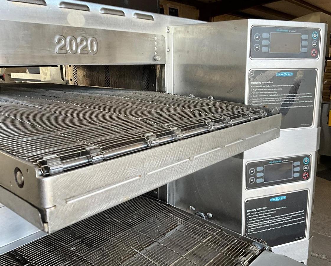 Used Turbochef triple stack oven with stand -HHC2020