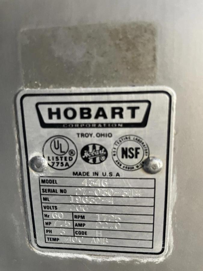 Used Hobart 4346 Commercial Mixer/Grinder 200v 3phase 