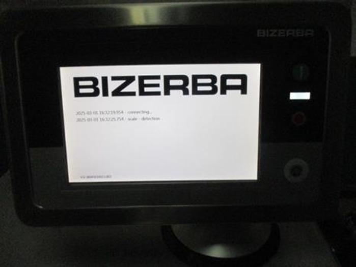 Used BIZERBA VSI330 F Vertical Meat Deli Cheese Slicer Stacker On Stand.