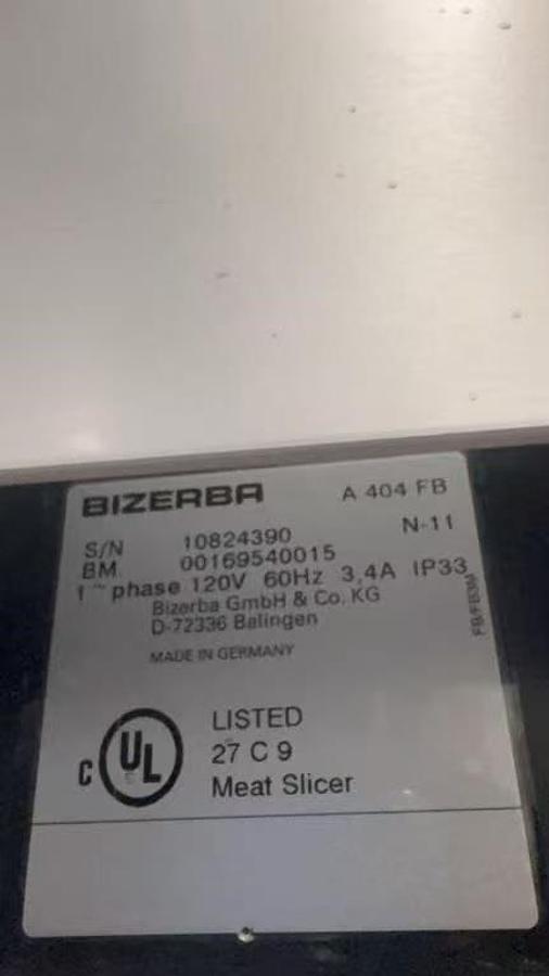 Used Bizerba Automatic A404 Meat Deli Slicer Stacker - nice condition - WARRANTY