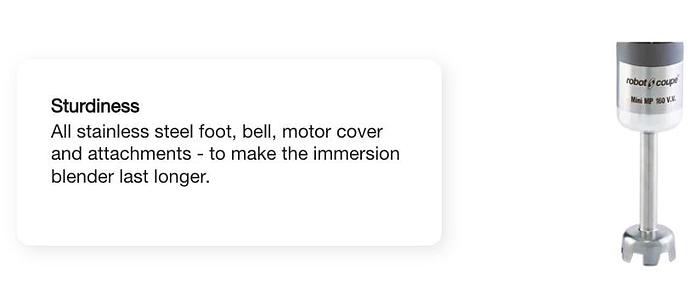 Robot Coupe - Mini Power 7" Immersion Blender - MMP160VV