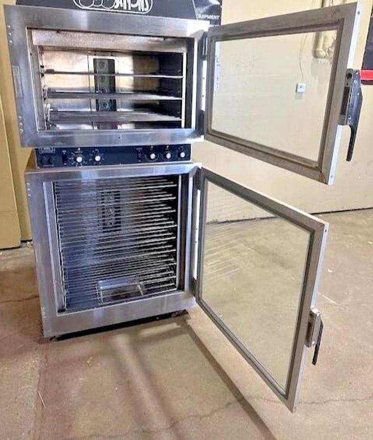 Used DUKE ELECTRIC 3PH 2 IN 1 TOP OVEN AND BOTTOM PROOFER BAKING OVEN STATION