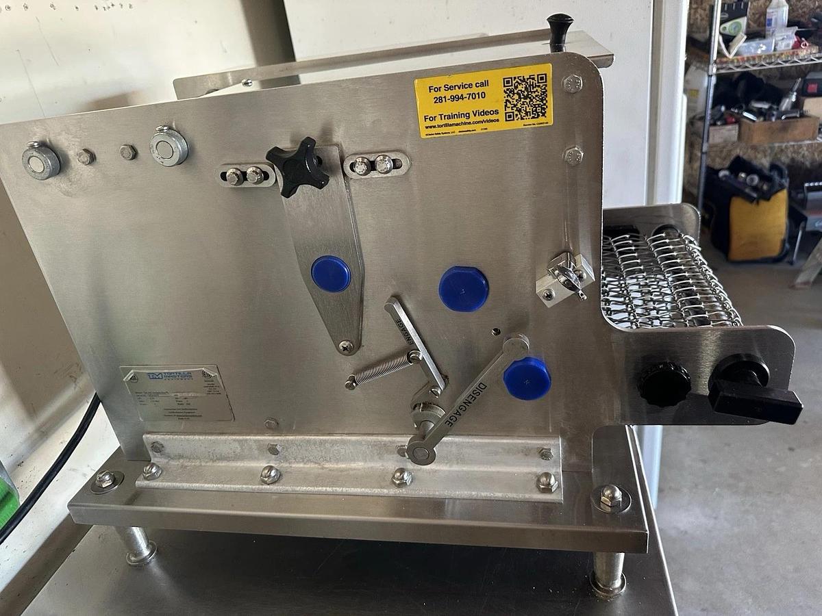 Refurbished Tortilla Masters TM105 Tabletop Tortilla Making Machine and New Cutter - SEE VIDEO