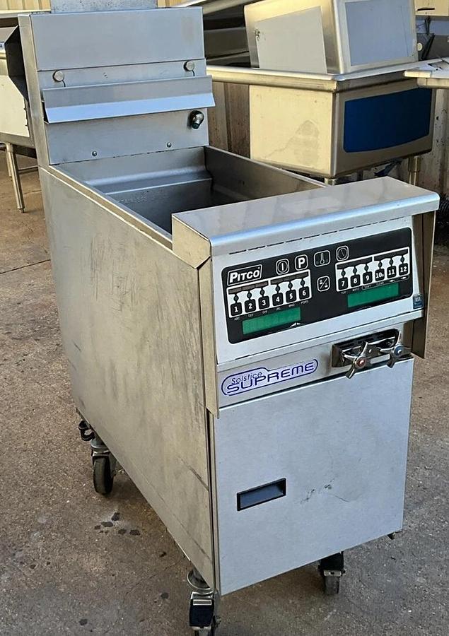 Used 2018 Pitco Fryer SSPG14 gas 14 gal pasta seafood cooker Solstice boiler